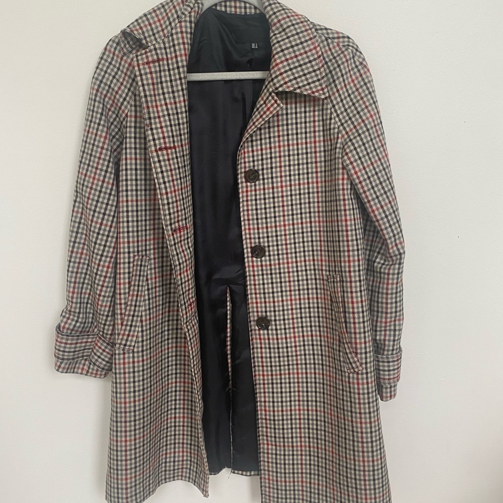 Size Small Plaid Zara Coat